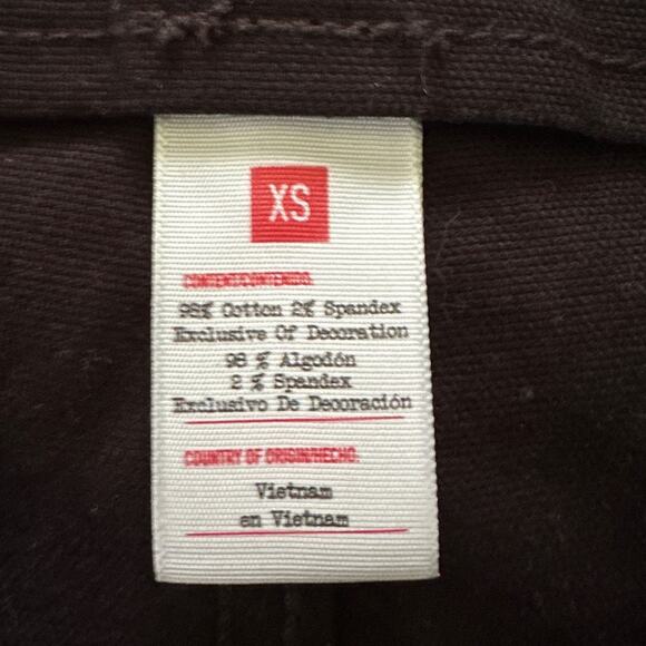 HUMBERTO CRUZ Womens Shortalls XS Black Denim Rainbow Hearts TARGET PRIDE - Picture 8 of 12